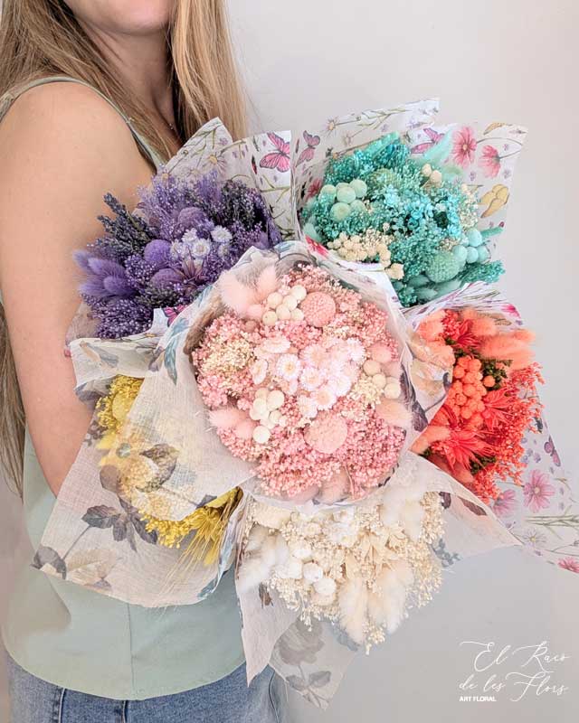 Bouquets de flor seca y preservada