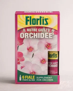 Abono especial para orquídeas. Formato monodosis para una aplicación en gota a gota, de esta manera no se pierde el producto y queda impregnado en las raíces.