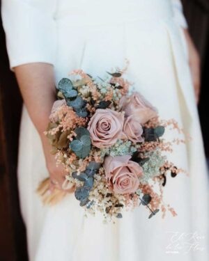 Ramos de novia con flor seca y preservada